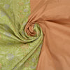 Sanskriti Vintage Green Indian Sarees Satin Woven Party Sari 5 Yard Fabric