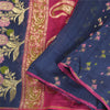 Sanskriti Vintage Pink Heavy Sarees Pure Organza Silk Woven Brocade Sari Fabric