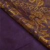 Sanskriti Vintage Purple Indian Sarees100% Pure Silk Woven Premium Sari Fabric