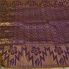 Sanskriti Vintage Purple Indian Sarees100% Pure Silk Woven Premium Sari Fabric
