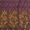 Sanskriti Vintage Purple Indian Sarees100% Pure Silk Woven Premium Sari Fabric