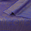 Sanskriti Vintage Blue Indian Sarees Pure Silk Woven Premium Woven Sari Fabric