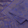 Sanskriti Vintage Blue Indian Sarees Pure Silk Woven Premium Woven Sari Fabric