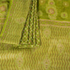 Sanskriti Vintage Green Indian Sarees Pure Silk Woven Premium Sari 5YD Fabric