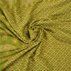 Sanskriti Vintage Green Indian Sarees Pure Silk Woven Premium Sari 5YD Fabric