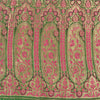 Sanskriti Vintage Green/Pink Sarees Pure Silk Woven Brocade/Banarasi Sari Sustainable Fabric