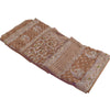 Sanskriti Vintage Brown Sarees Pure Georgette Silk Beaded Chikankari Sari Fabric