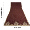 Sanskriti Vintage Burgundy Sarees Pure Crepe Silk Hand Beaded Ethnic Sari Sustainable Fabric