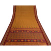 Sanskriti Vintage Copper Sarees Pure Silk Hand Woven Sari 5yard Craft Sustainable Fabric