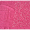 Sanskriti Vintage Pink Sarees Pure Georgette Silk Hand Embroidered Sari/Fabric