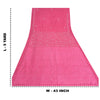 Sanskriti Vintage Pink Sarees Pure Georgette Silk Hand Embroidered Sari/Fabric