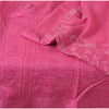 Sanskriti Vintage Pink Sarees Pure Georgette Silk Hand Embroidered Sari/Fabric