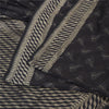 Sanskriti Vintage Black Sarees Pure Silk Hand Woven Premium Sari Craft Sustainable Fabric