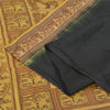 Sanskriti Vintage Black Sarees Pure Silk Baluchari Woven Sari Ethnic 5yrd Sustainable Fabric