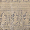 Sanskriti Vintage Indian Gray Sarees Pure Silk Woven Printed Sari Craft Sustainable Fabric