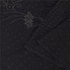 Sanskriti Vintage Indian Black Sarees Pure Silk Embroidered Mukeish Sari Sustainable Fabric