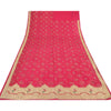 Sanskriti Vintage Pink Sarees Pure Silk Hand Bead Gharchola Bandhani Sari Fabric