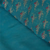 Sanskriti Vintage Blue Sarees Pure Georgette Hand Beaded Zari Sari 5yd Fabric