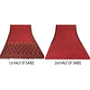 Sanskriti Vintage Dark Red Sarees Pure Silk Woven Premium Sari 5yd Craft Sustainable Fabric