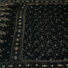Sanskriti Vintage Black Sarees Pure Silk Hand Beaded Premium Sari Craft Fabric