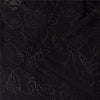 Sanskriti Vintage Black Sarees Pure Crepe Mukeish Premium Sari 5yd Craft Sustainable Fabric