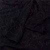 Sanskriti Vintage Black Sarees Pure Crepe Mukeish Premium Sari 5yd Craft Sustainable Fabric