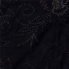 Sanskriti Vintage Black Sarees Pure Crepe Mukeish Premium Sari 5yd Craft Sustainable Fabric