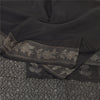 Sanskriti Vintage Indian Black Sarees Pure Silk Woven Premium Sari Craft Fabric