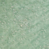 Sanskriti Vintage Mint Green Sarees Mint Green Hand Beaded Sari 5yd Craft Sustainable Fabric