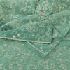 Sanskriti Vintage Mint Green Sarees Mint Green Hand Beaded Sari 5yd Craft Sustainable Fabric