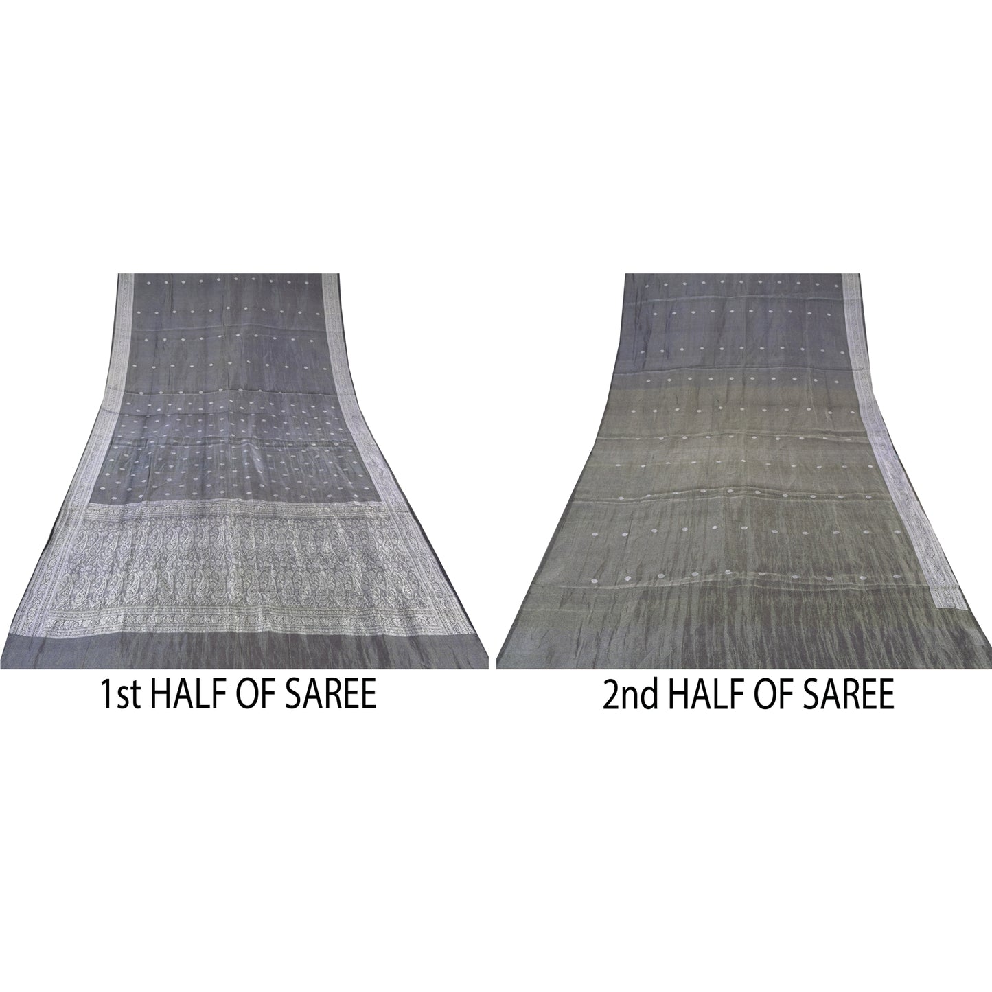 Sanskriti Vintage Indian Blue Sarees Pure Silk Woven Ethnic Sari 6ydCraft Sustainable Fabric