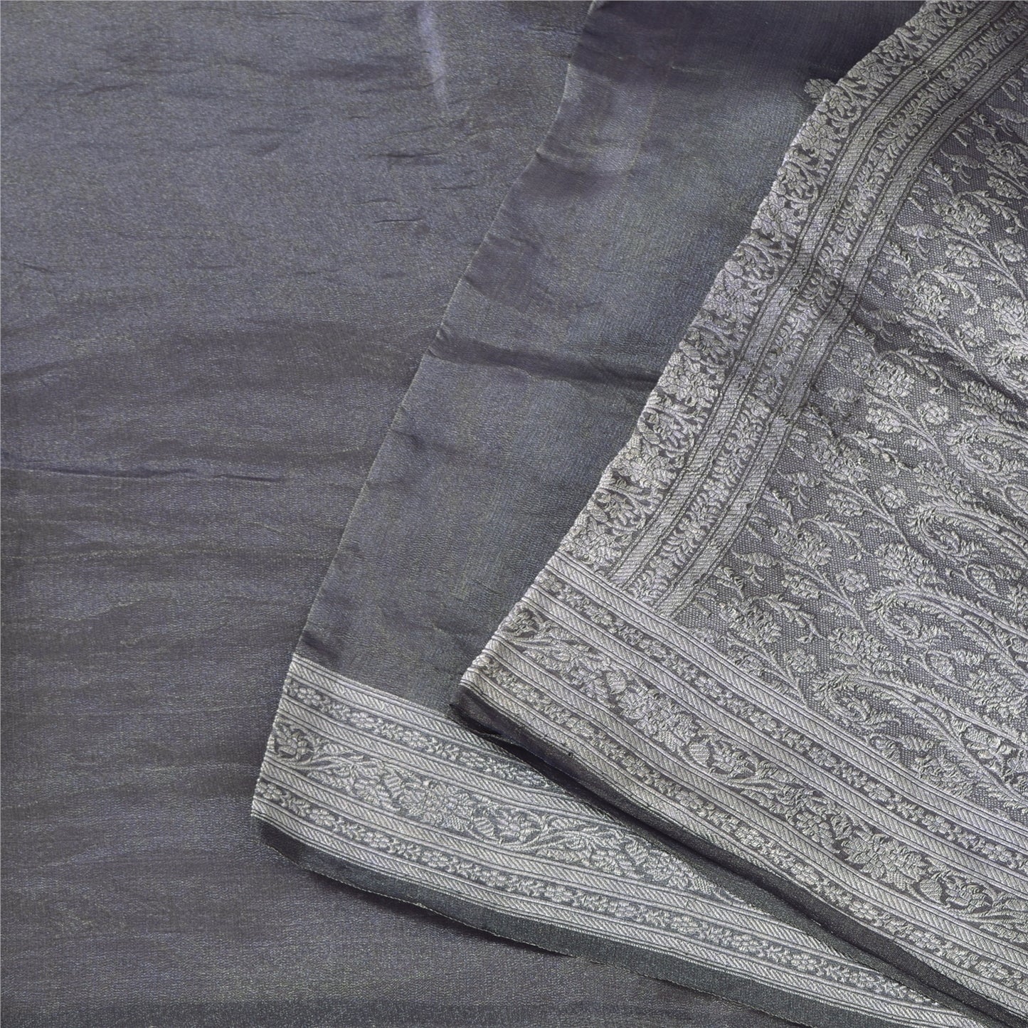 Sanskriti Vintage Indian Blue Sarees Pure Silk Woven Ethnic Sari 6ydCraft Sustainable Fabric