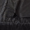 Sanskriti Vintage Indian Black Sarees Pure Silk Woven Premium Sari Craft Fabric