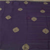 Sanskriti Vintage Purple Dupatta Long Stole Pure Chiffon Hand Beaded Ethnic Veil
