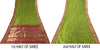 Sanskriti Vintage Green-Red Pure Silk Saree Brocade Zari Hand Woven Sari 5.5 YD
