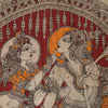 Sanskriti Vintage Cream-Red Pure Cotton Saree Hand Made Kalamkari Sari 6.5+YD