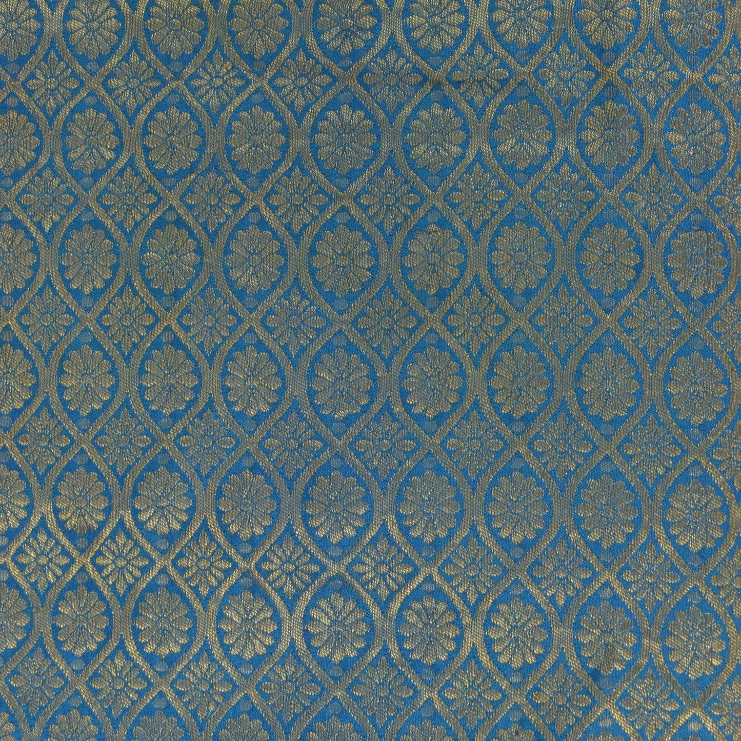 Sanskriti Vintage Soft Orange-Blue Art Silk Saree Kanchipuram Zari Handwoven 5.5