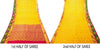 Sanskriti Vintage Yellow-Pink Art Silk Saree Brocade Zari Woven Sari 6YD Craft