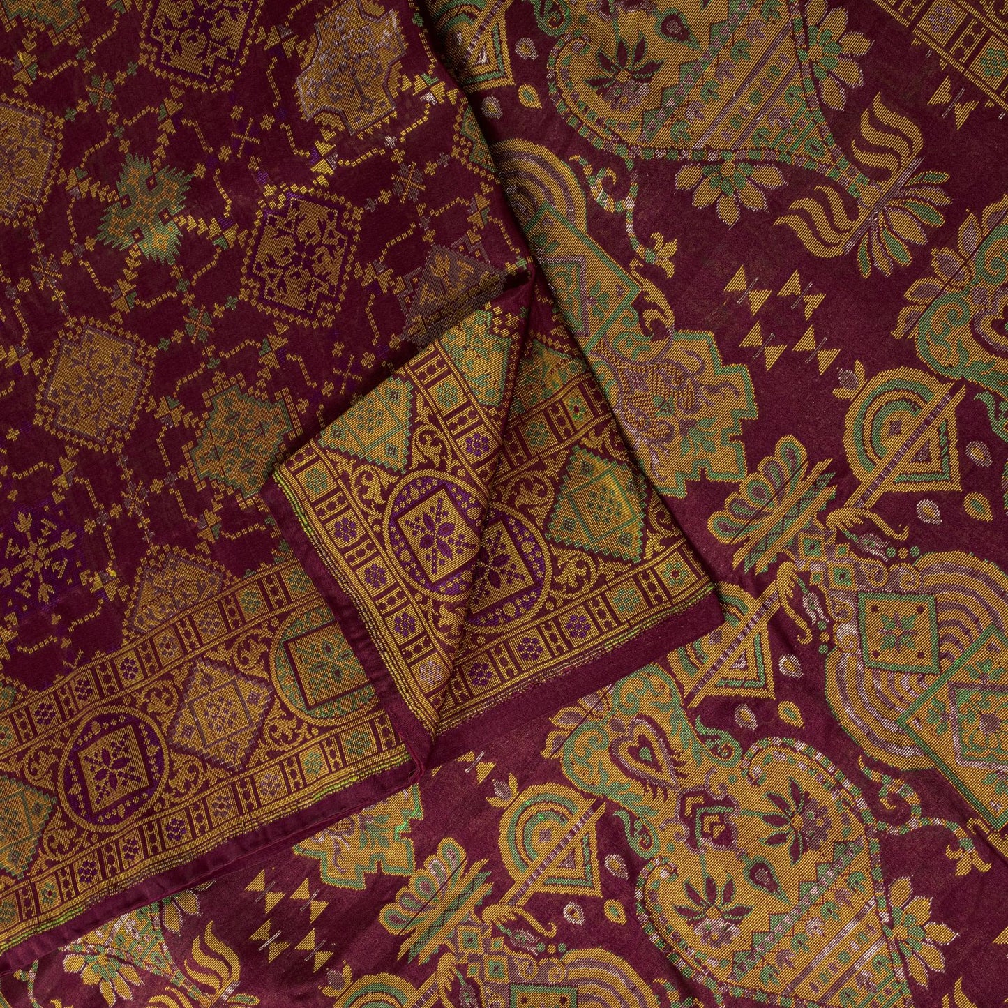 Sanskriti Vintage Saree Red Pure Silk Jamdani Hand Woven Zari Sari 6+YD Fabric