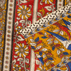 Sanskriti Vintage Saree White Cotton Silk Handmade Kalamkari Sari 6 Blouse PC