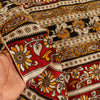 Sanskriti Vintage Saree White Cotton Silk Handmade Kalamkari Sari 6 Blouse PC