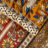 Sanskriti Vintage Saree White Cotton Silk Handmade Kalamkari Sari 6 Blouse PC