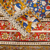 Sanskriti Vintage Saree White Cotton Silk Handmade Kalamkari Sari 6 Blouse PC