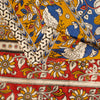 Sanskriti Vintage Saree White Cotton Silk Handmade Kalamkari Sari 6 Blouse PC