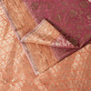 Sanskriti Vintage Saree Pink Soft Pure Silk Brocade Zari Hand Woven Sari 5.5 YD