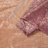 Sanskriti Vintage Saree Pink Soft Pure Silk Brocade Zari Hand Woven Sari 5.5 YD