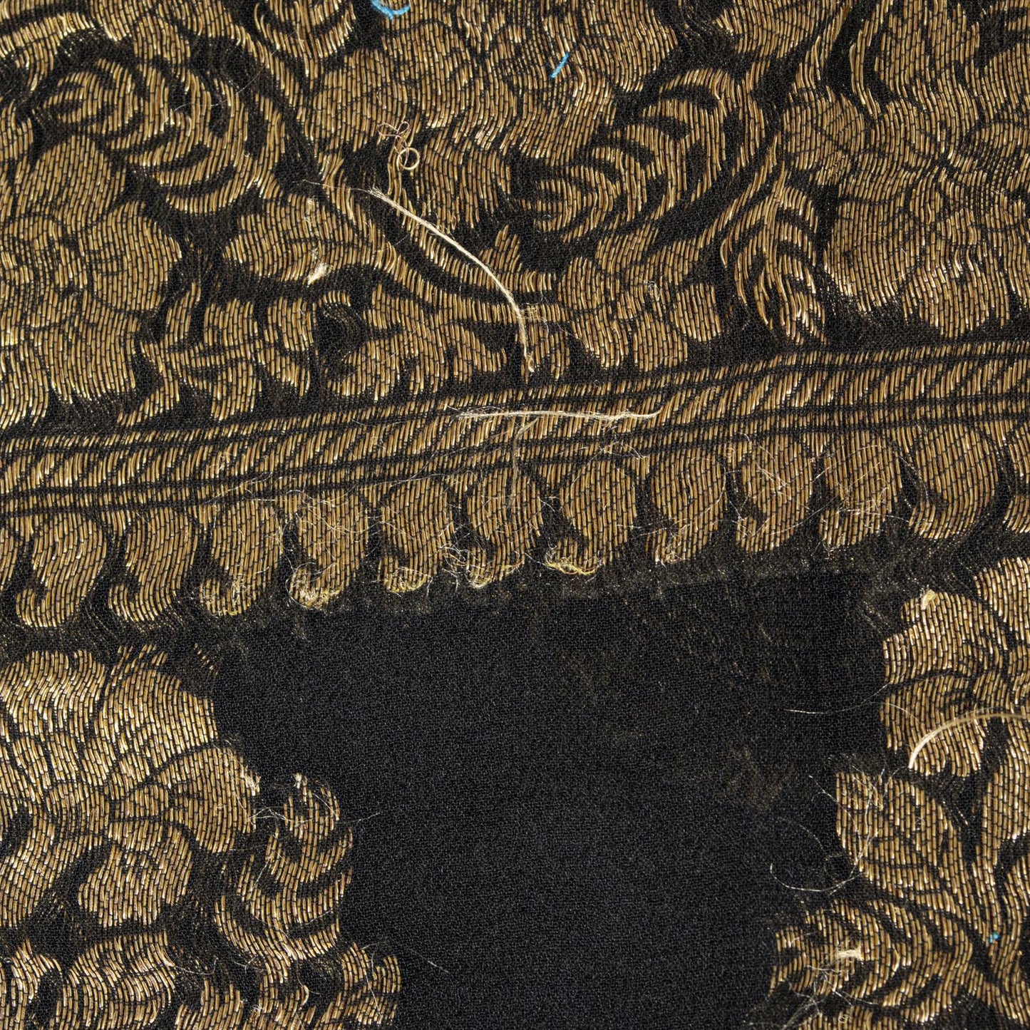 Sanskriti Vintage Saree Black Khaddi Pure Georgette Banarasi Brocade Sari 5+YD