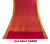 Sanskriti Vintage Pink Pure Silk Saree Woven Work 5+Yards Sari