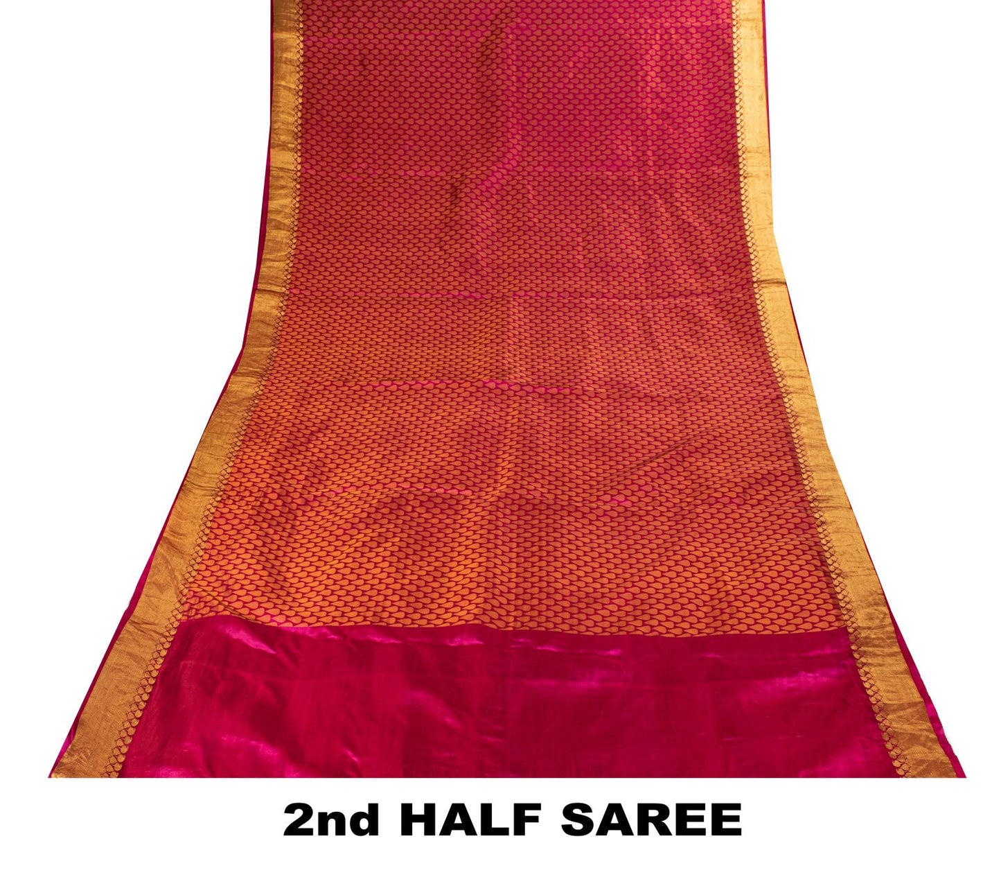 Sanskriti Vintage Pink Pure Silk Saree Woven Work 5+Yards Sari