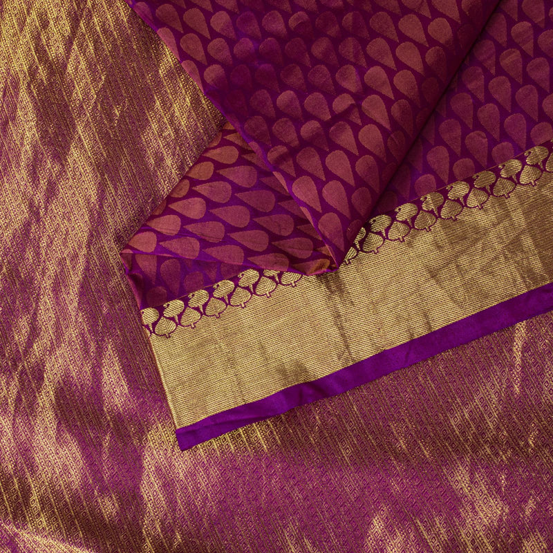 Sanskriti Vintage Pink Pure Silk Saree Woven Work 5+Yards Sari